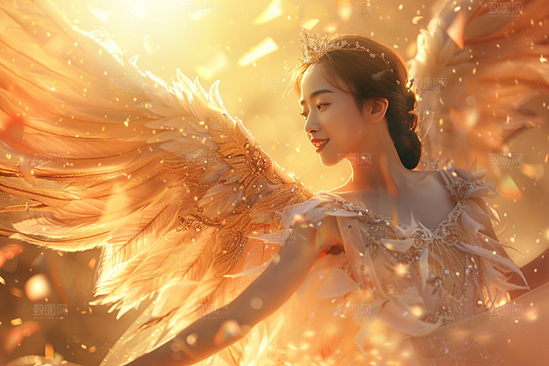 天使女神美女梦幻摄影图