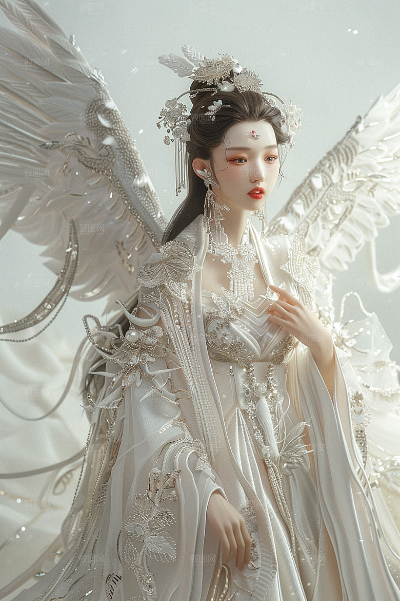 天使女神唯美高清摄影图