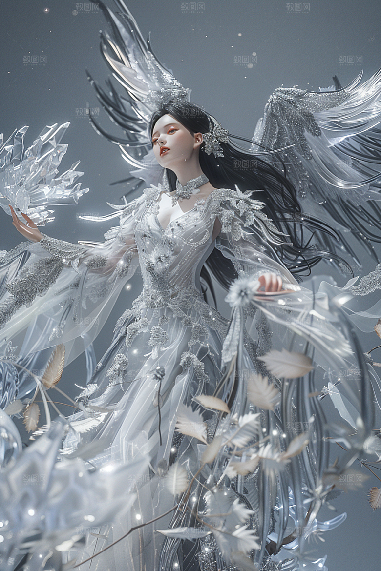 天使女神纯洁高清摄影图