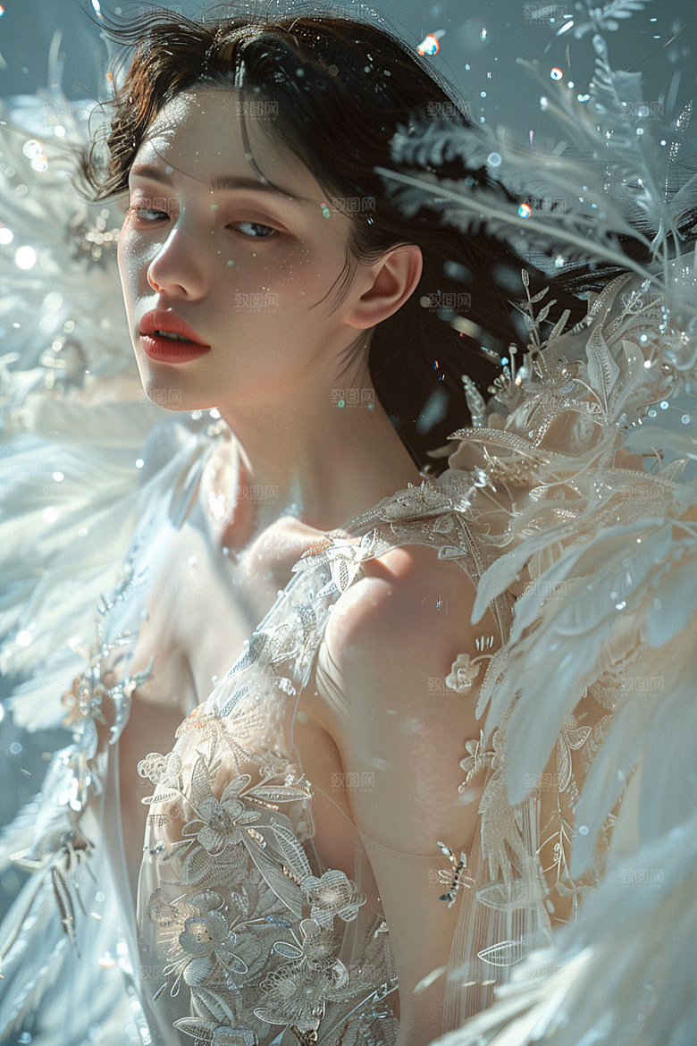 天使女神美女高清摄影图
