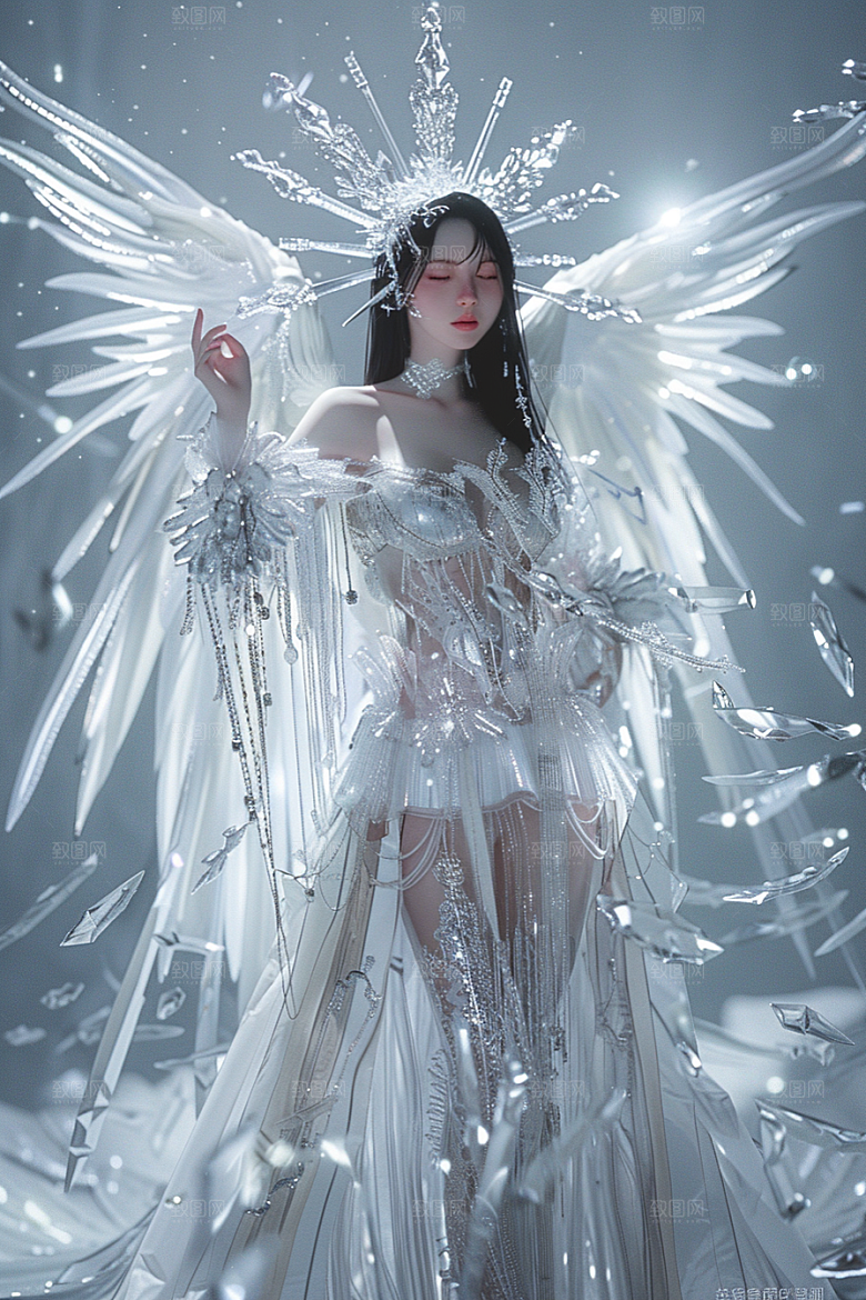 天使女神写真美女摄影图