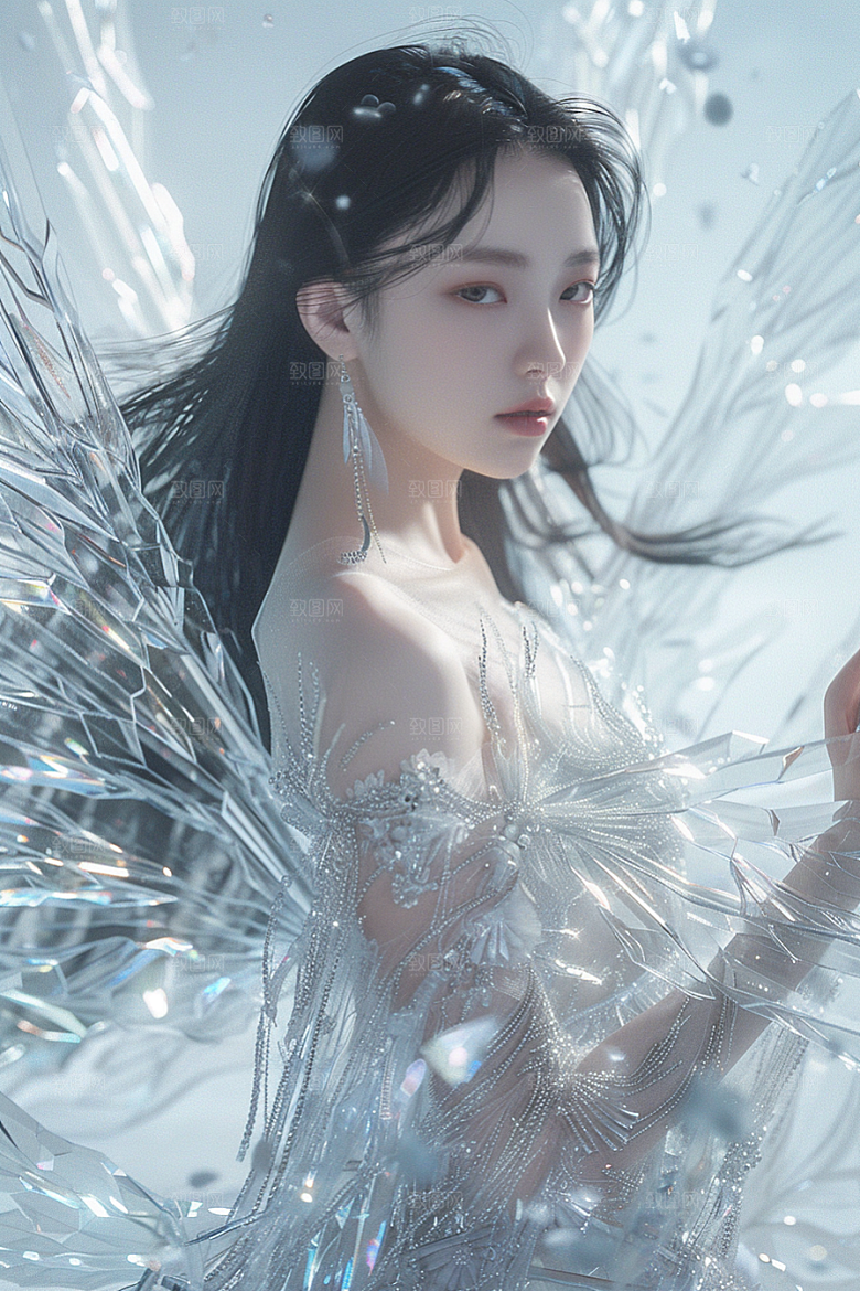 天使女神仙女美女摄影图