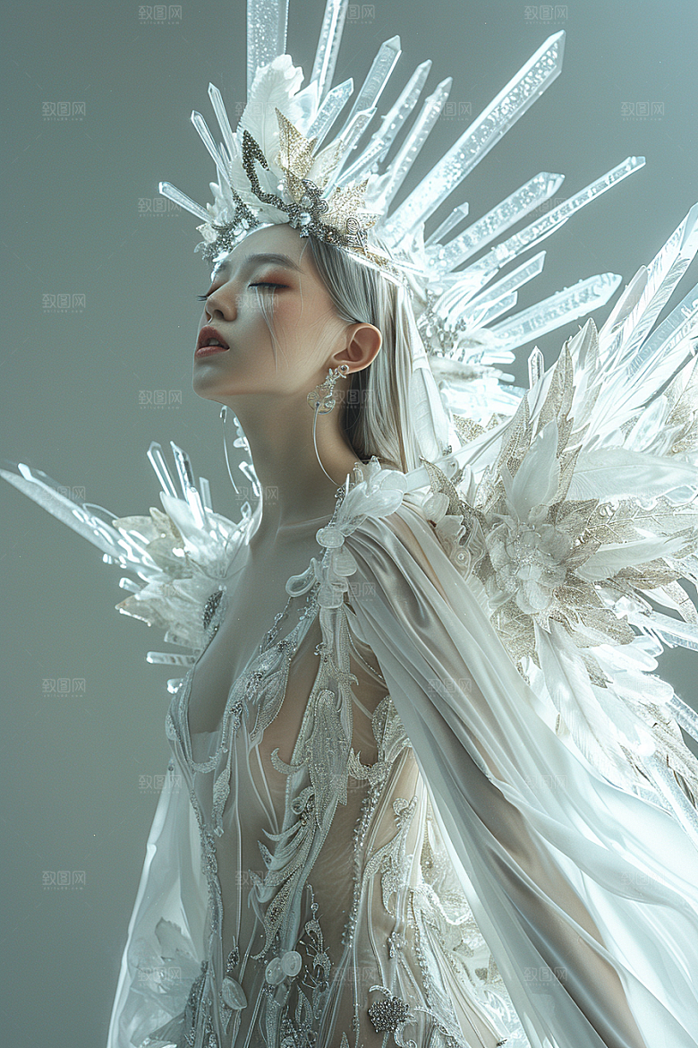 天使女神清新仙女摄影图