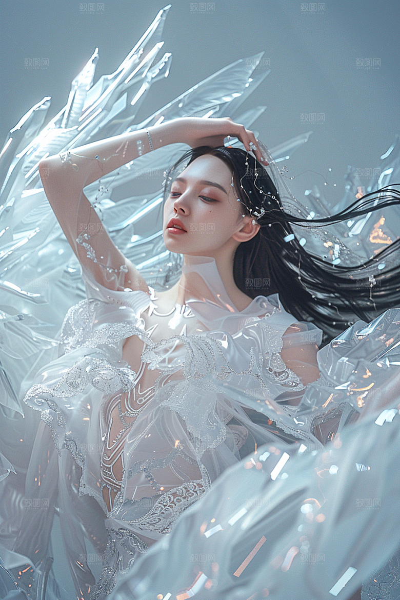 天使女神人物唯美摄影图