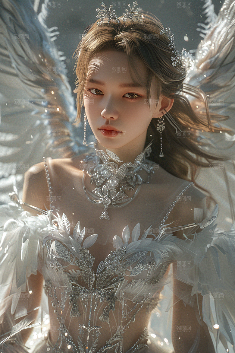 天使女神写真仙女摄影图