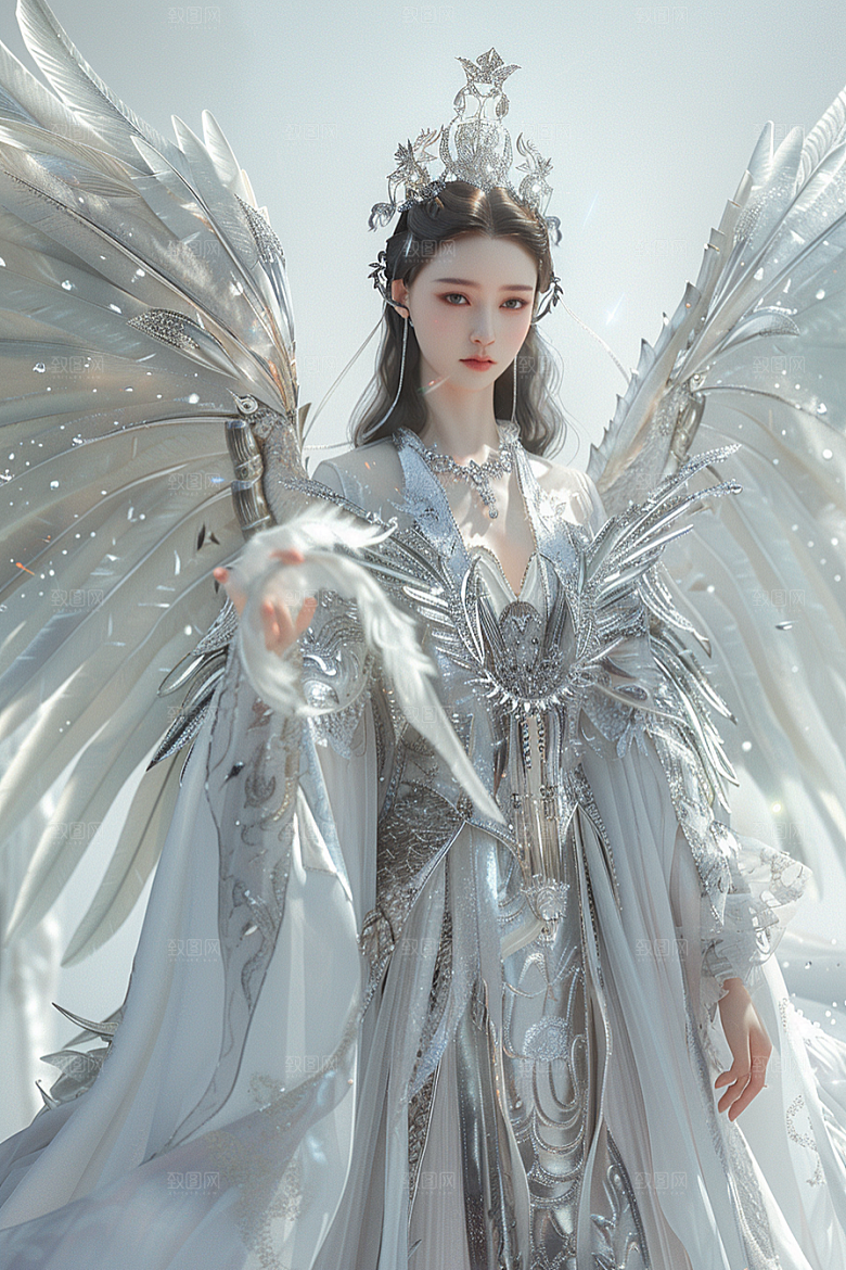 天使女神高清美女摄影图