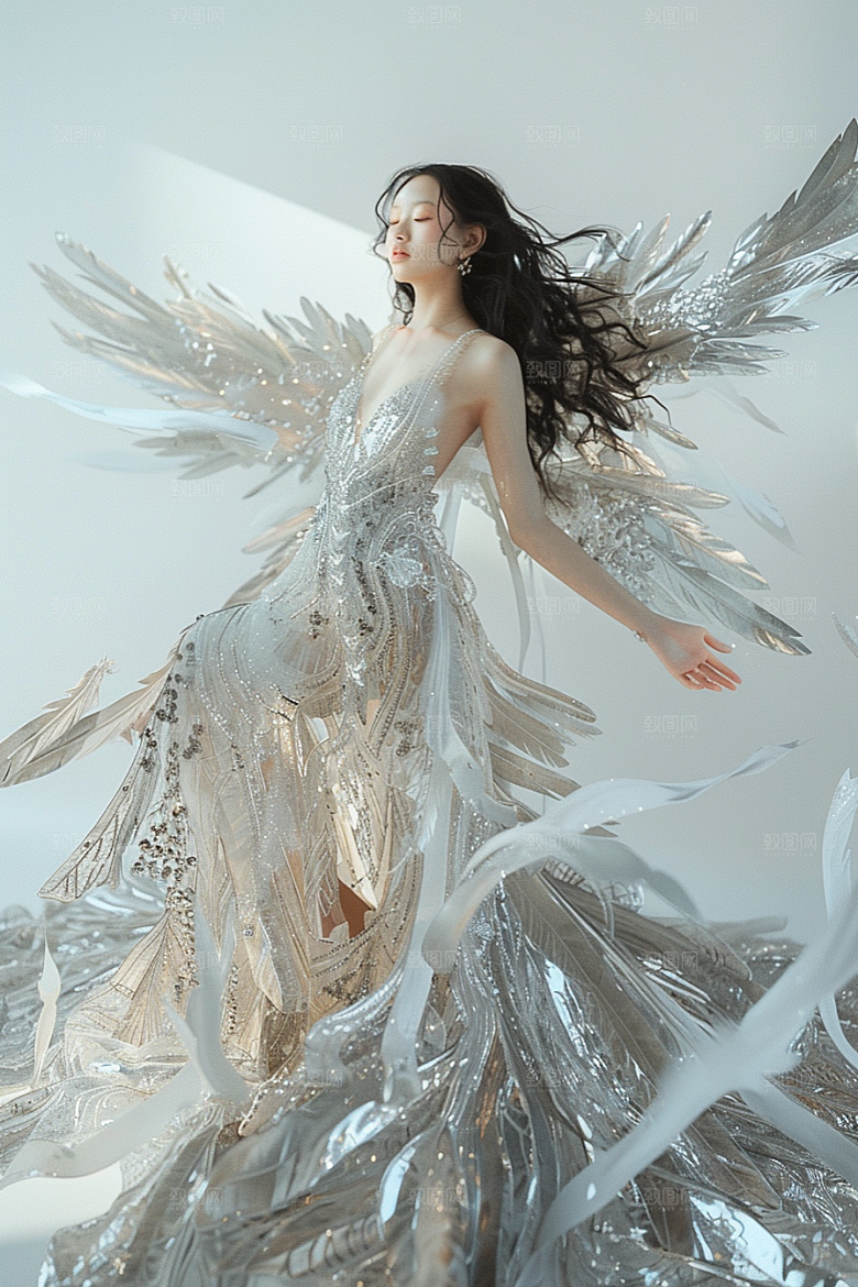 天使女神清新高清摄影图