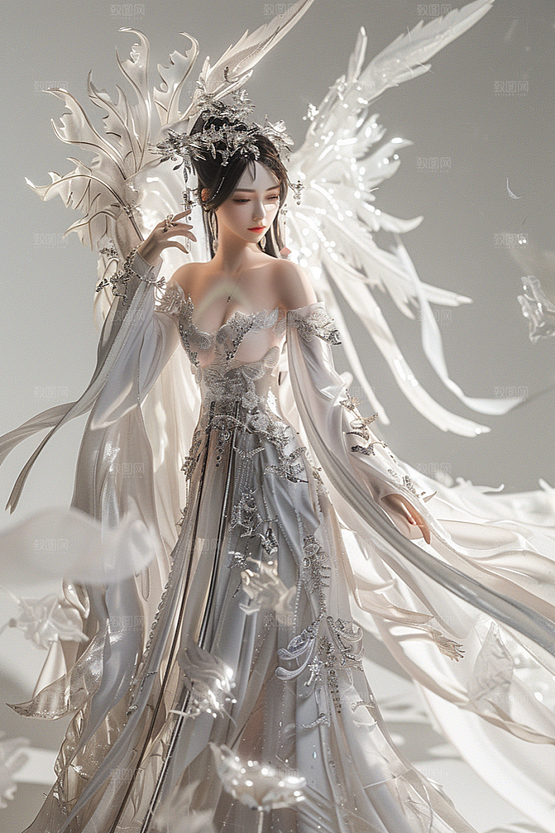 天使女神人物高清摄影图