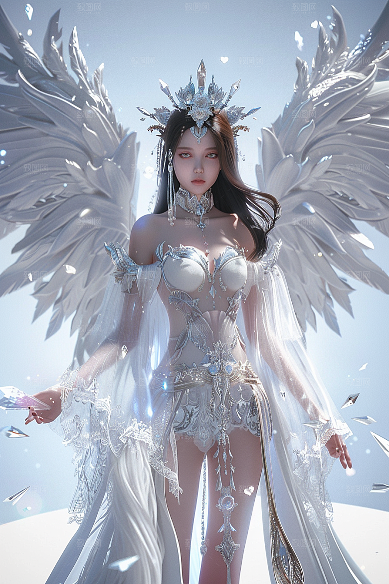 天使女神纯洁仙女摄影图