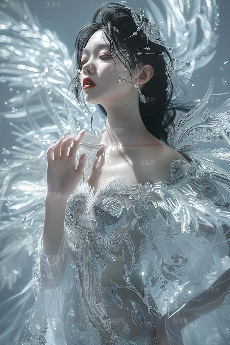 天使女神高清美女摄影图