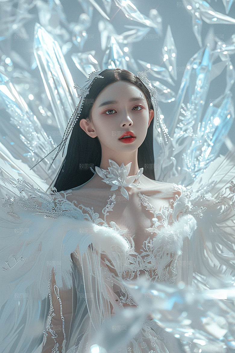 天使女神写真唯美摄影图