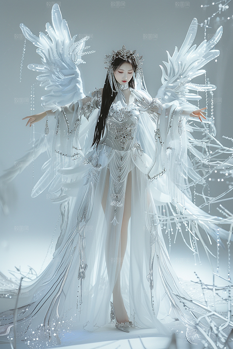 天使女神写真美女摄影图