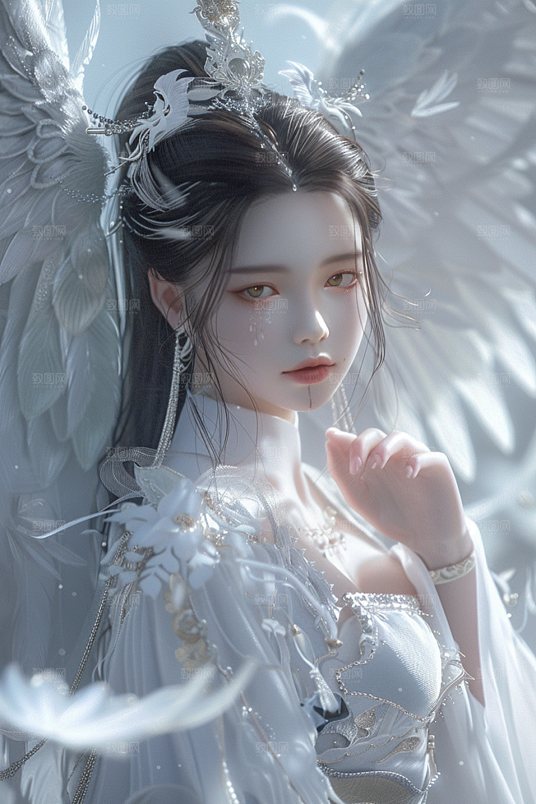 天使女神写真仙女摄影图