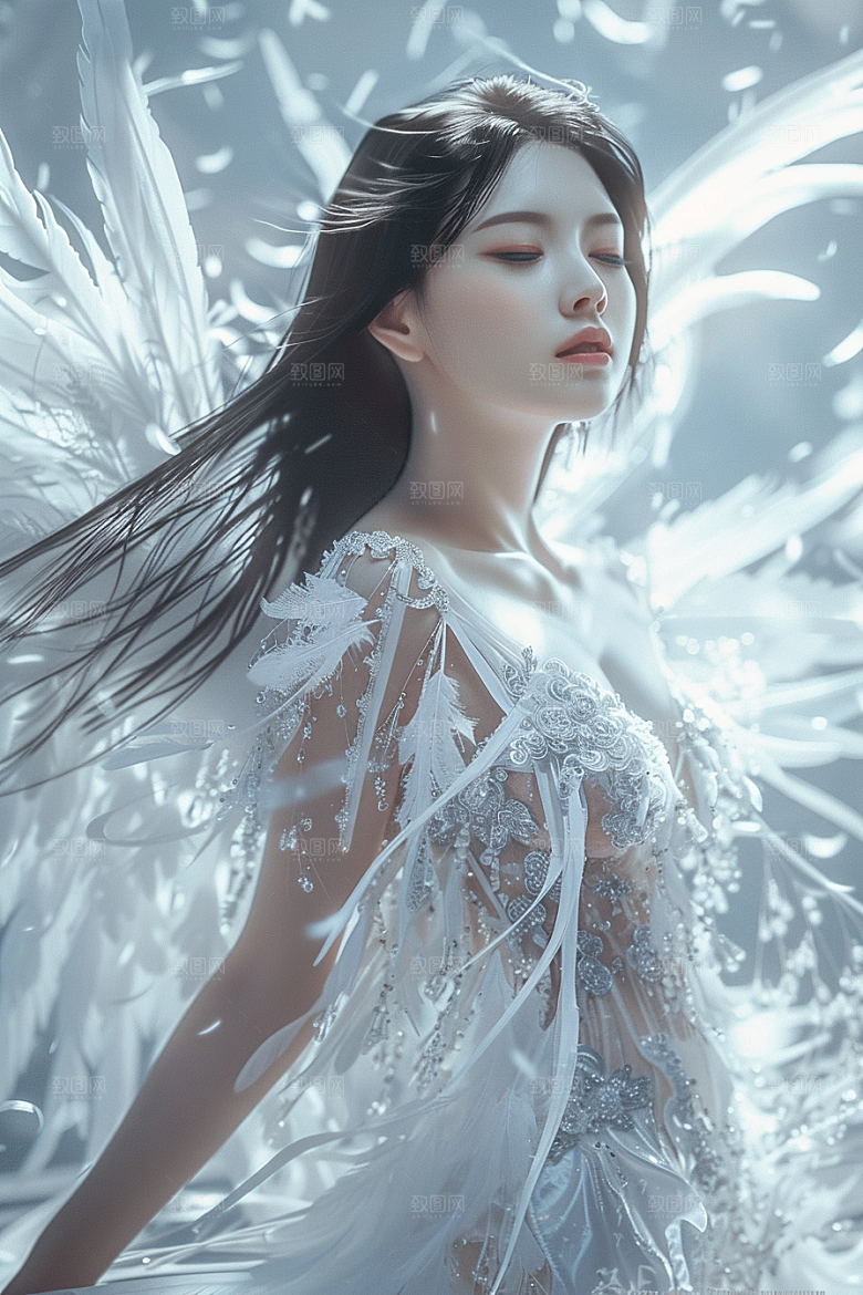 天使女神人物唯美摄影图