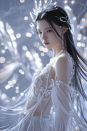天使女神唯美纯洁摄影图