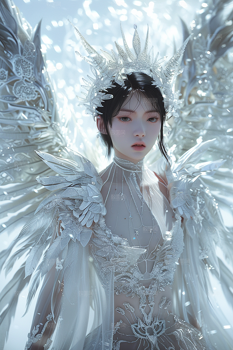 天使女神美女仙女摄影图