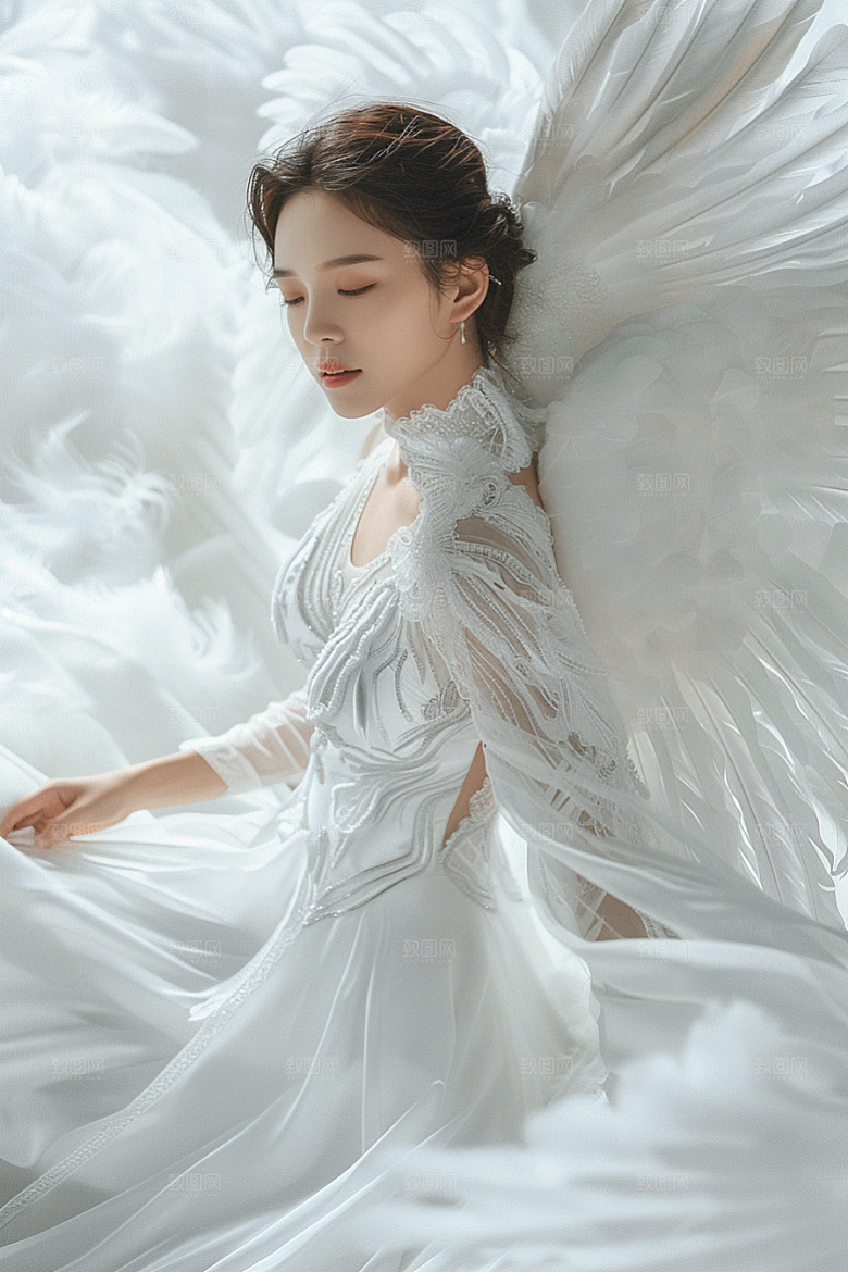 天使女神纯洁高清摄影图