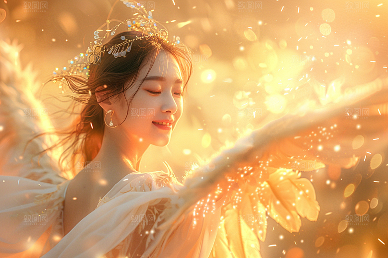 天使女神唯美高清摄影图
