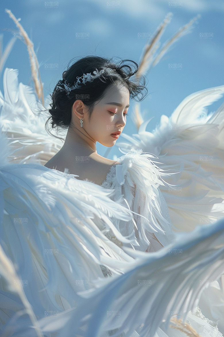 天使女神高清人物摄影图