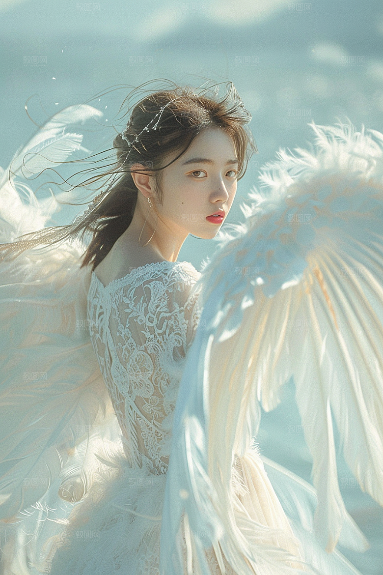 天使女神梦幻人物摄影图