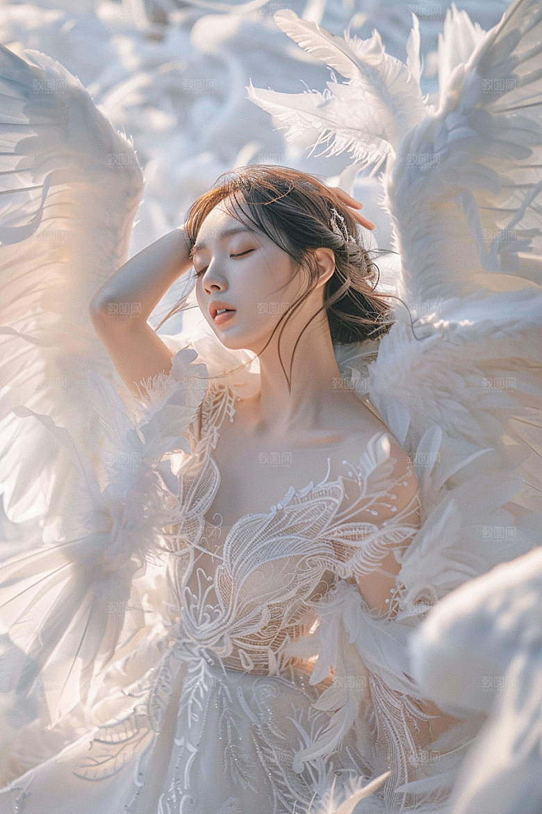 天使女神梦幻高清摄影图