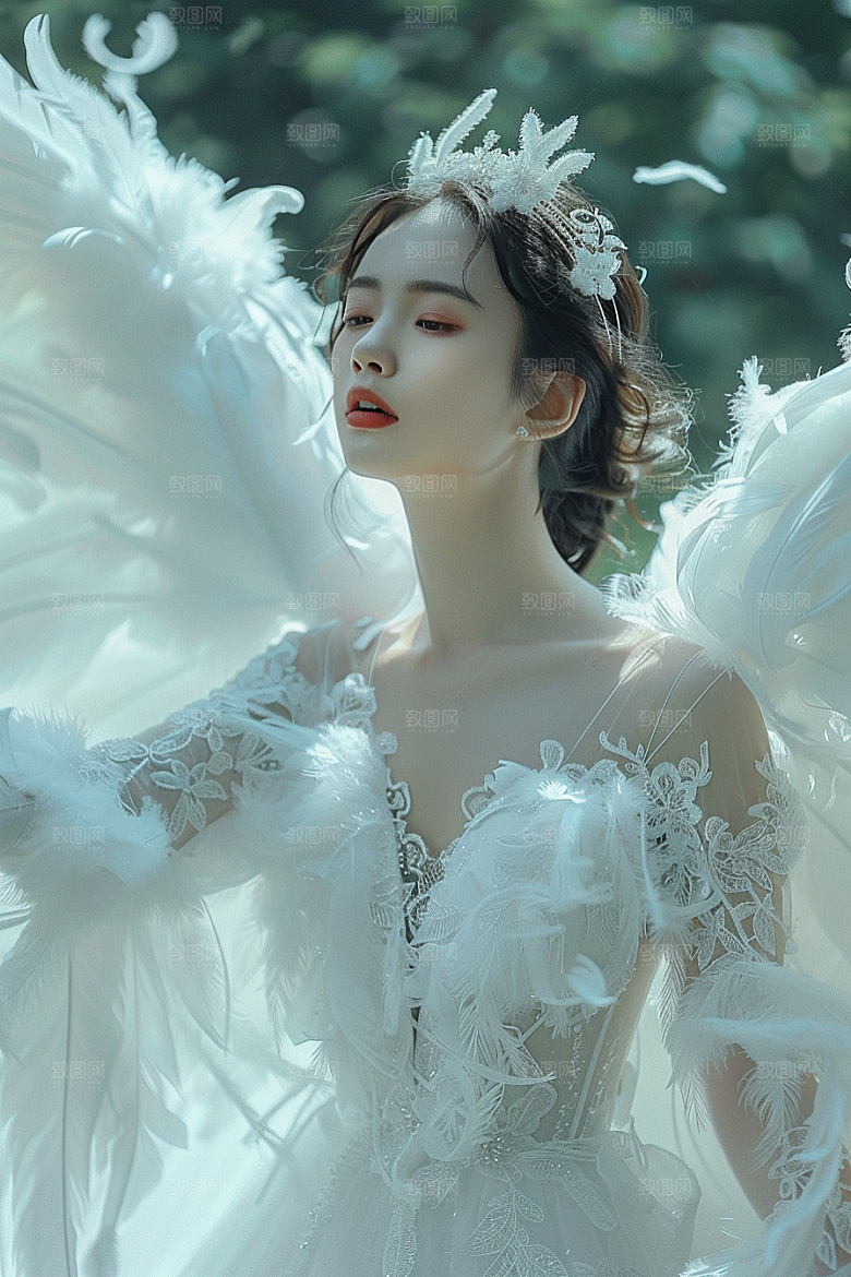天使女神美女梦幻摄影图