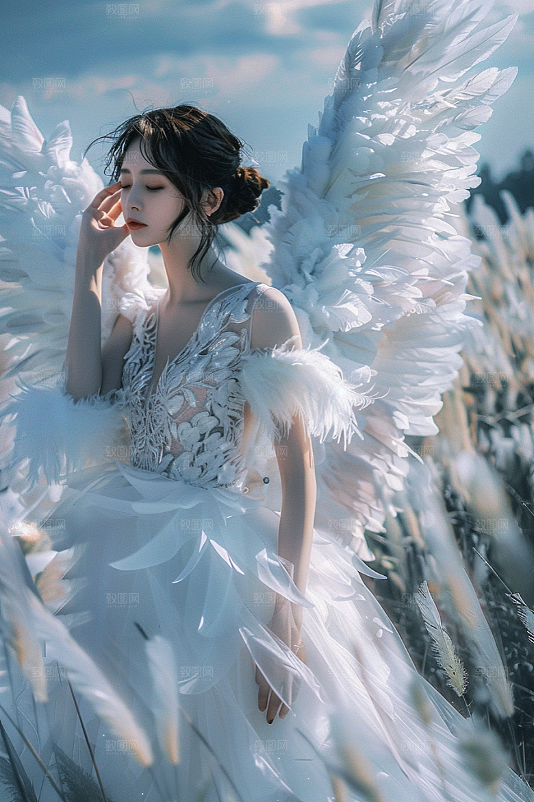 天使女神纯洁人物摄影图