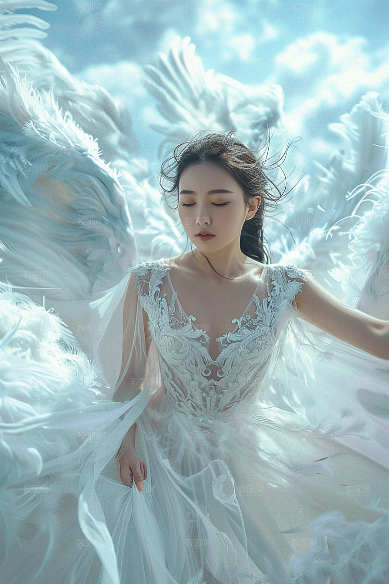 天使女神唯美梦幻摄影图
