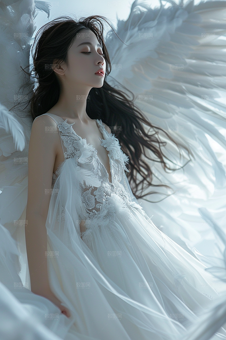 天使女神梦幻唯美摄影图