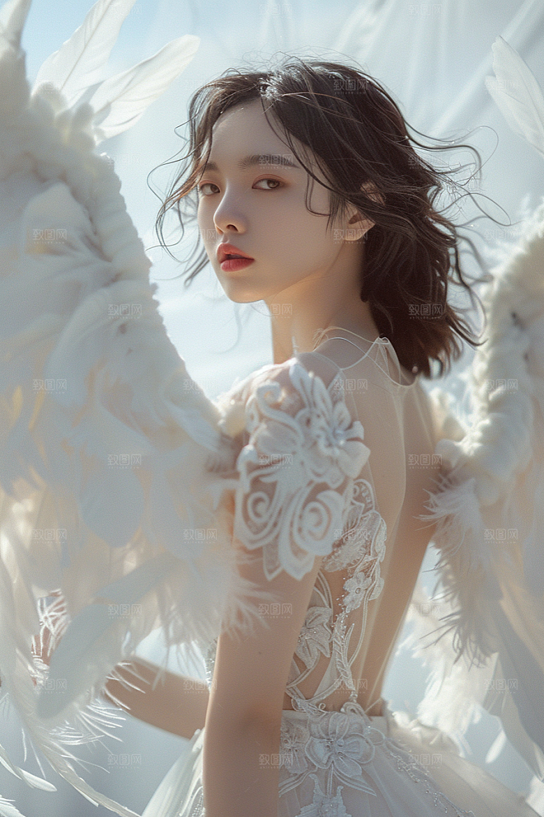 天使女神纯洁人物摄影图