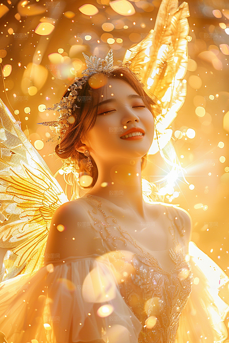 天使女神人物唯美摄影图
