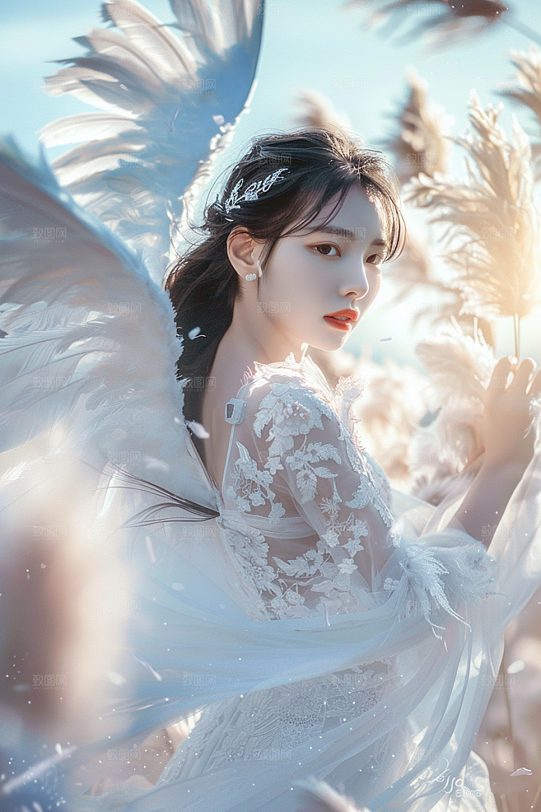 天使女神唯美梦幻摄影图