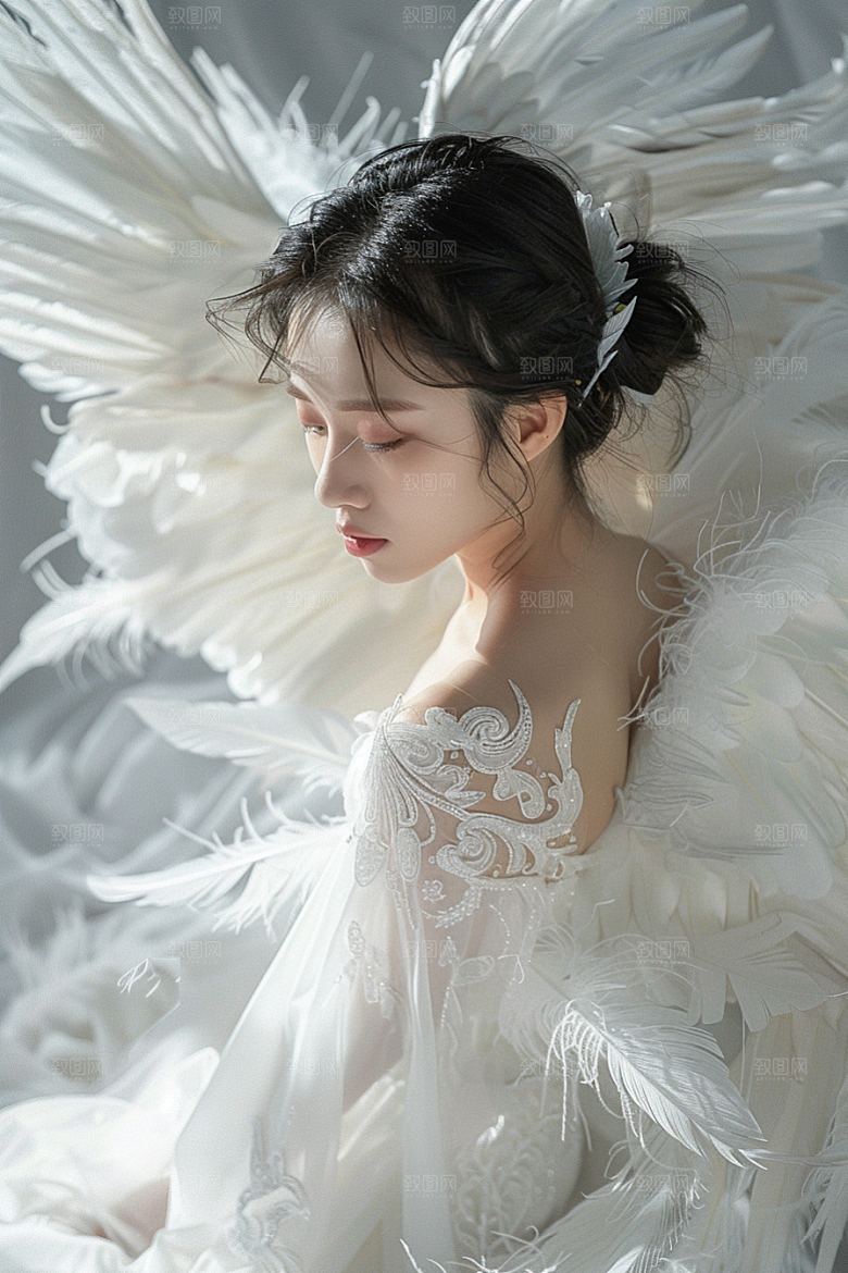 天使女神美女人物摄影图