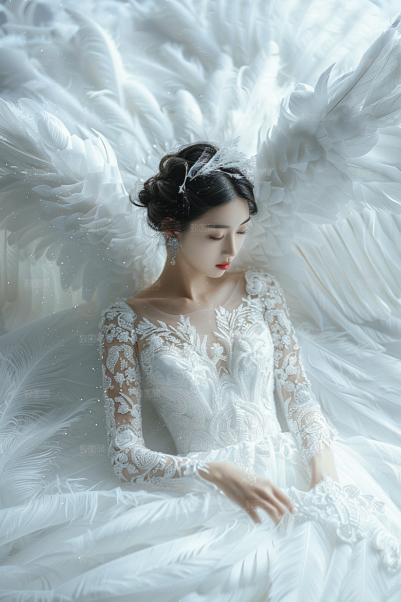 天使女神美女仙女摄影图
