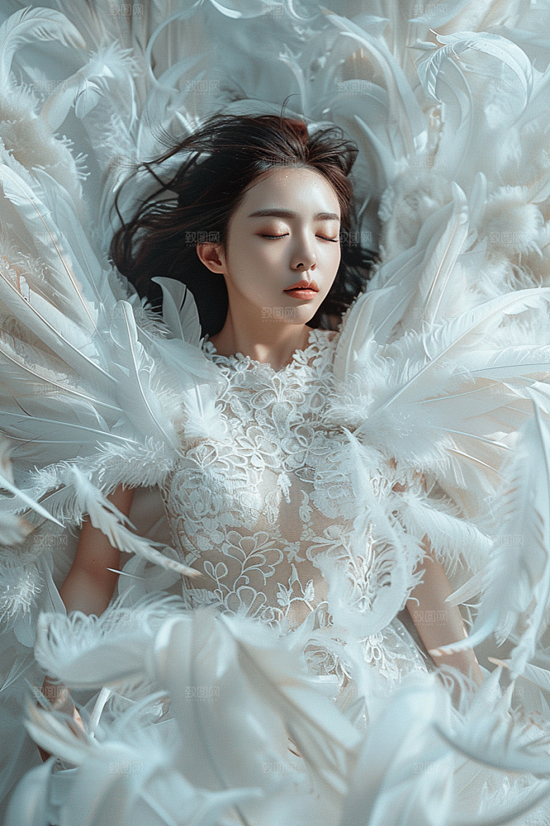 天使女神唯美仙女摄影图