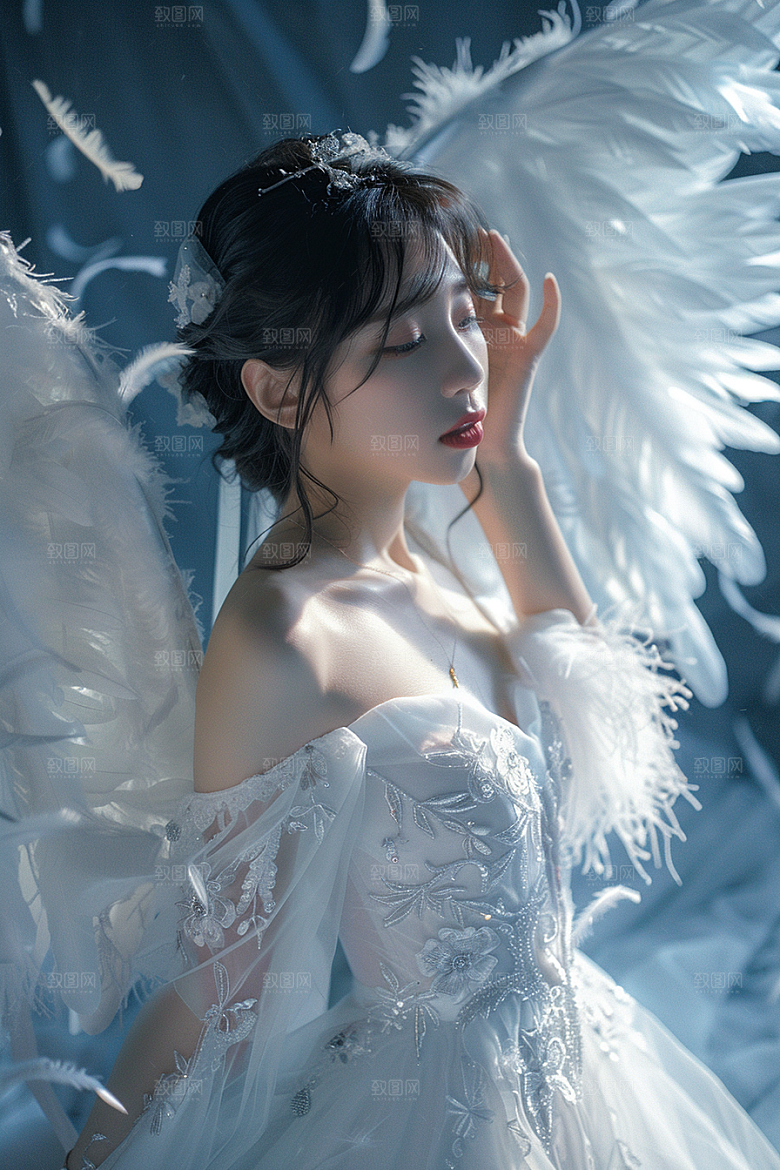 天使女神唯美写真摄影图