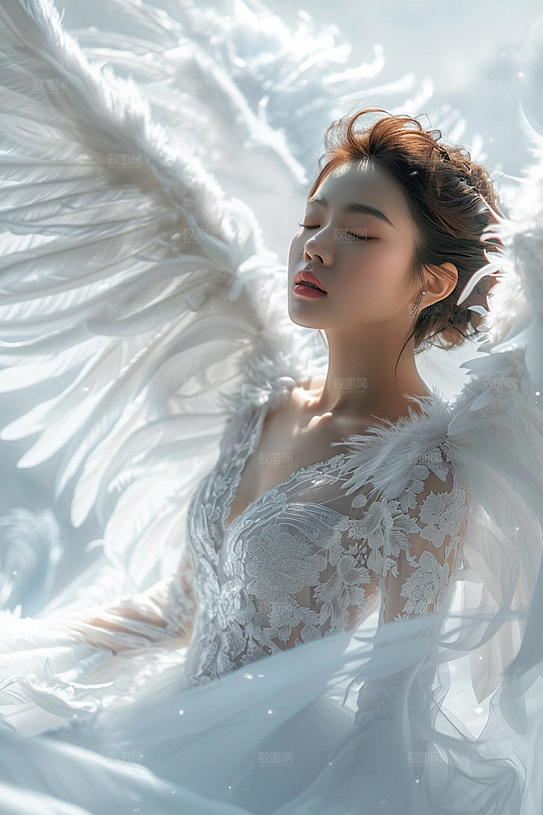 天使女神梦幻清新摄影图