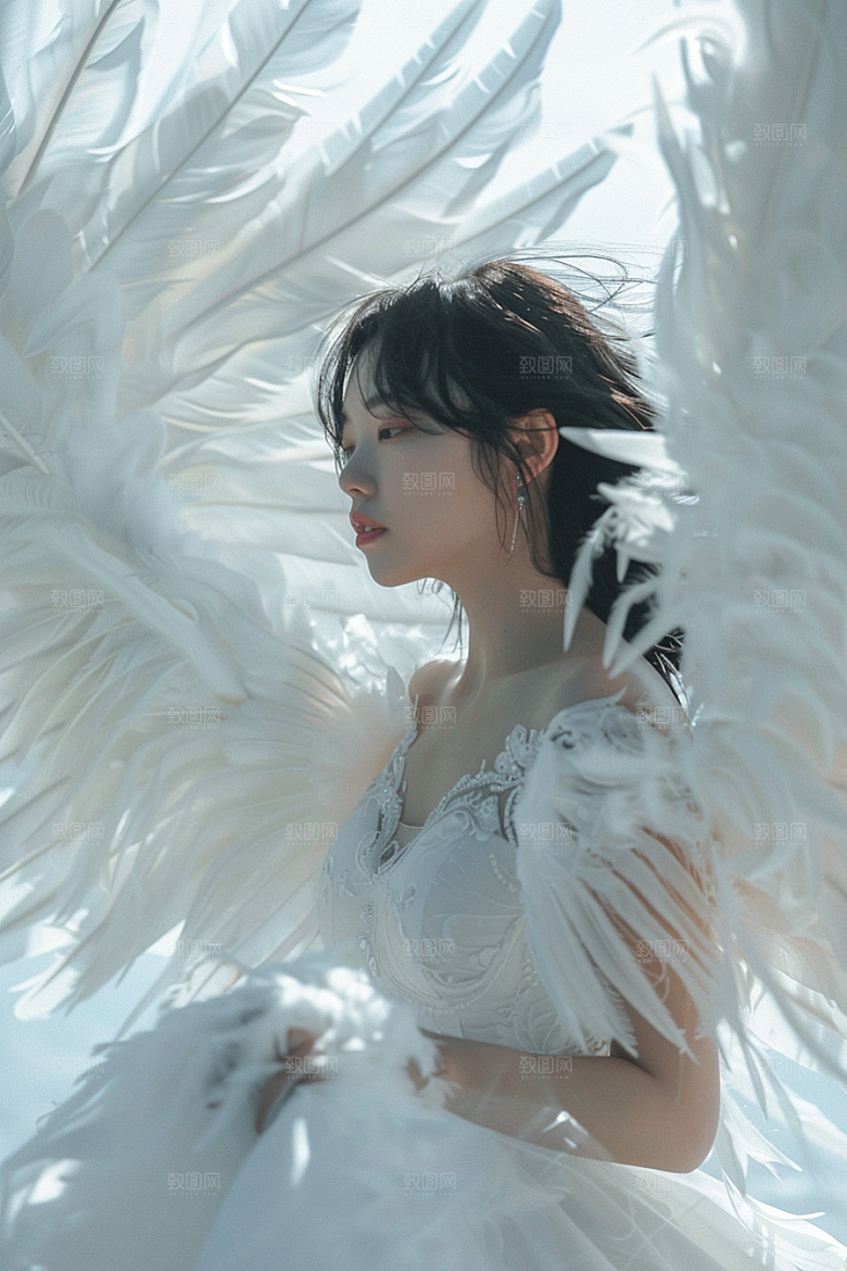天使女神梦幻高清摄影图