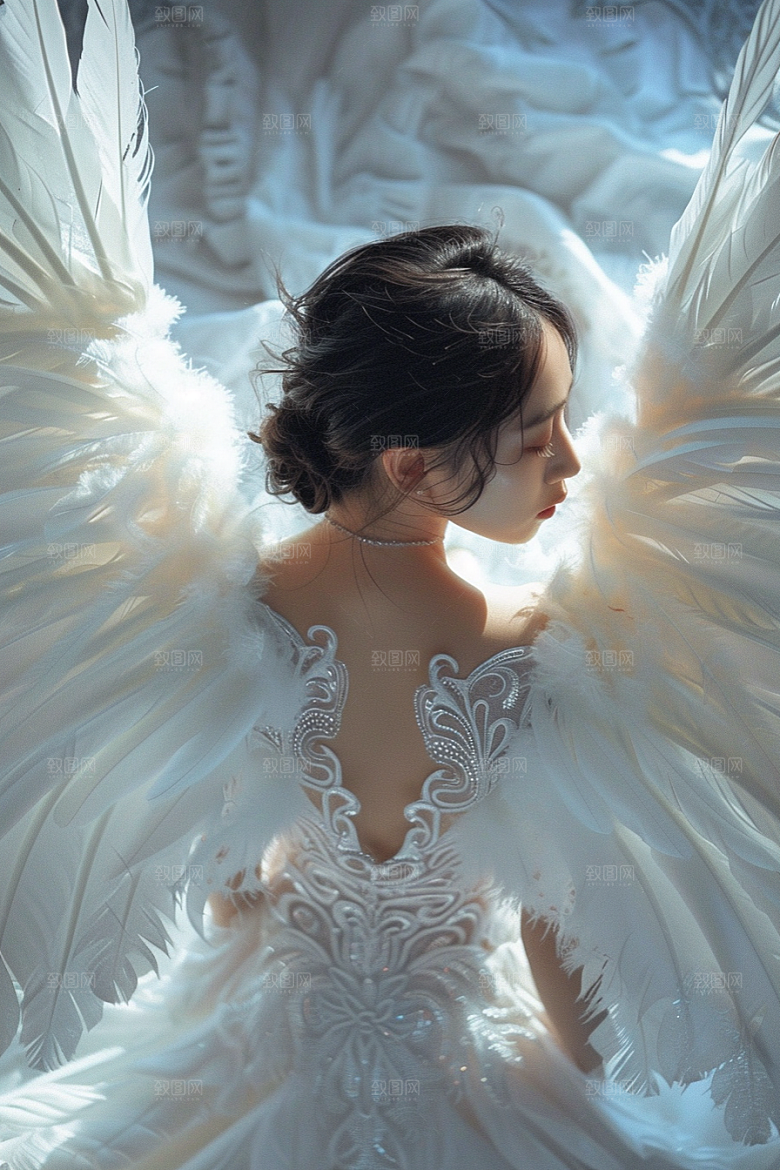 天使女神梦幻美女摄影图