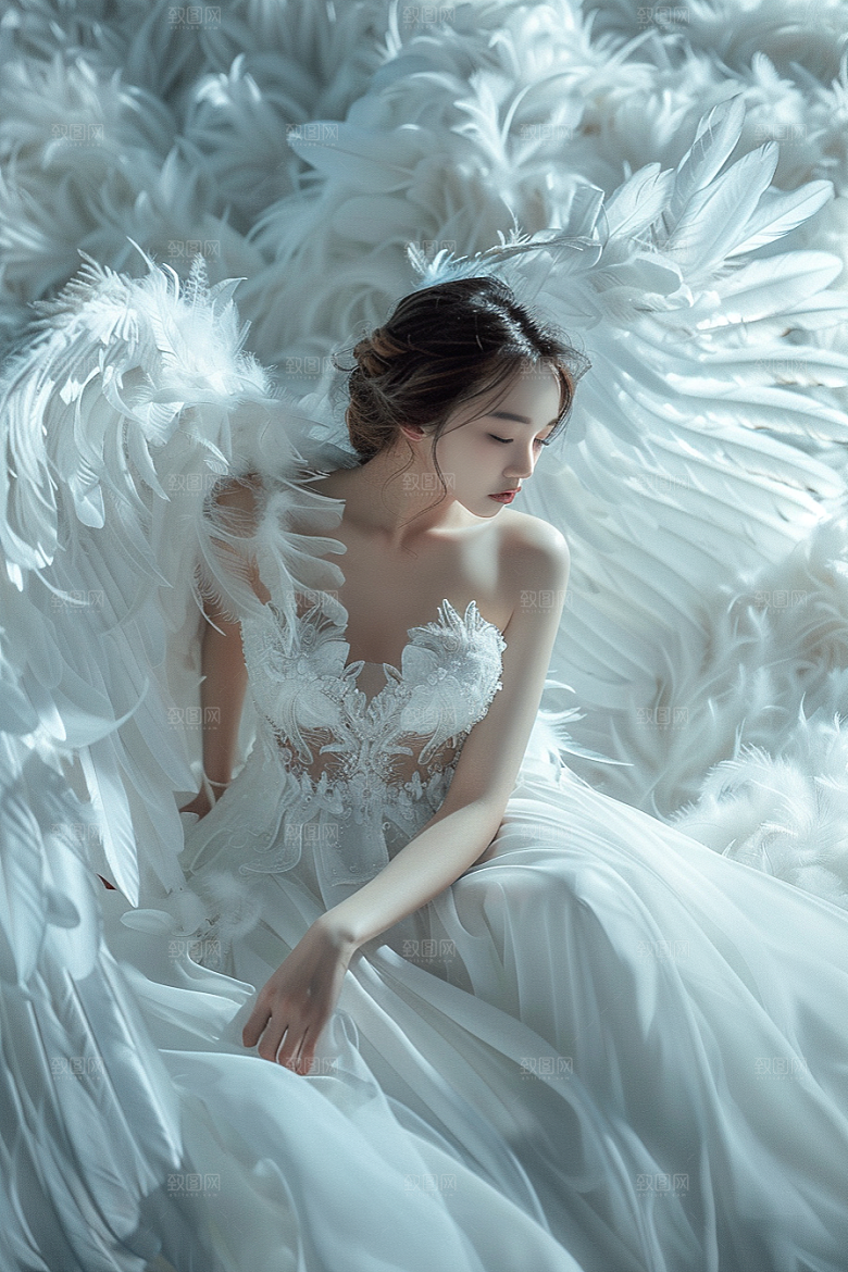 天使女神唯美仙女摄影图
