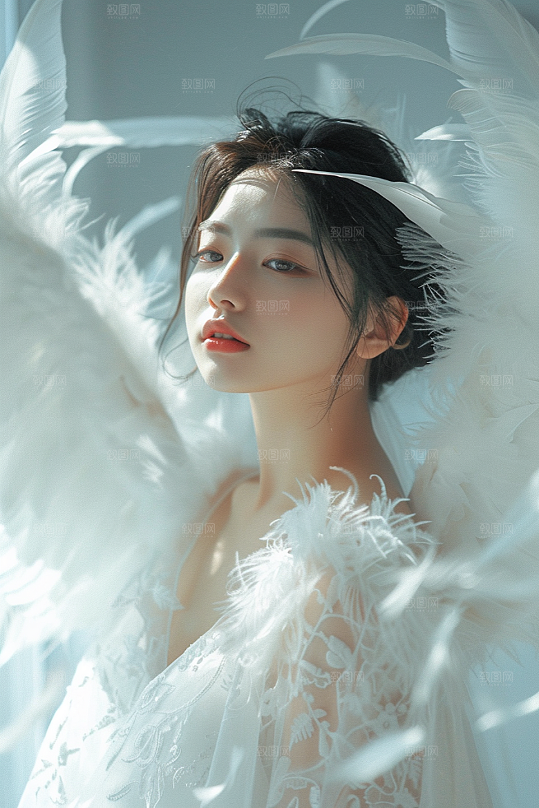 天使女神人物唯美摄影图