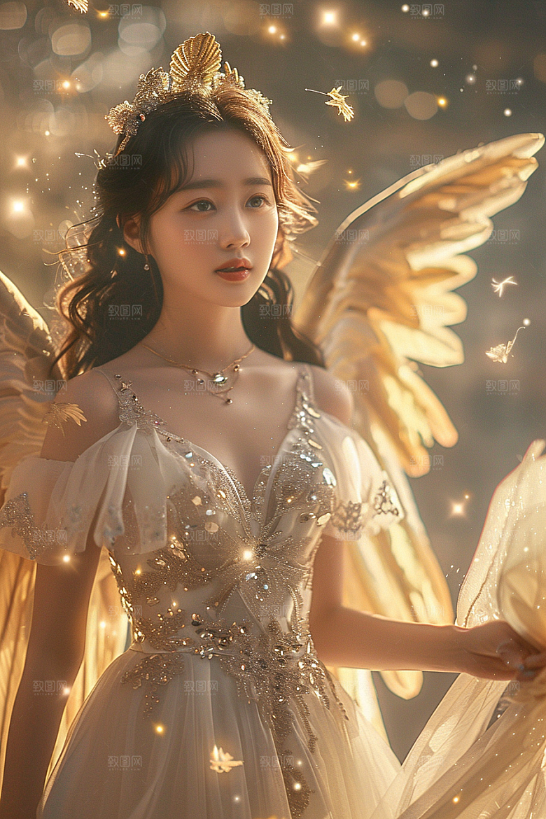 天使女神纯洁高清摄影图