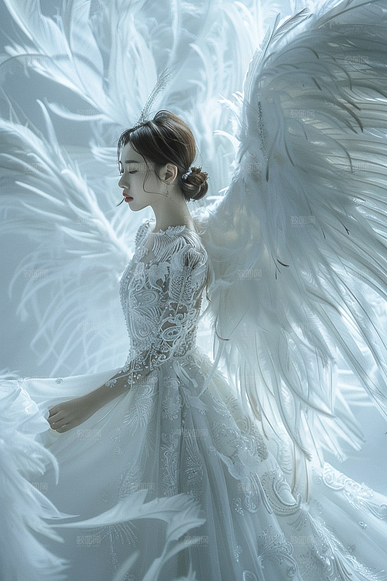 天使女神人物唯美摄影图