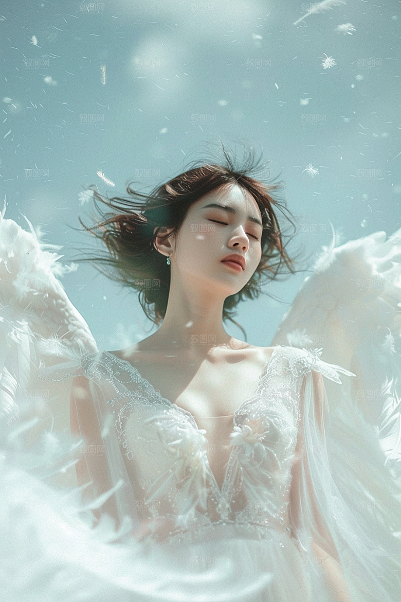 天使女神仙女写真摄影图