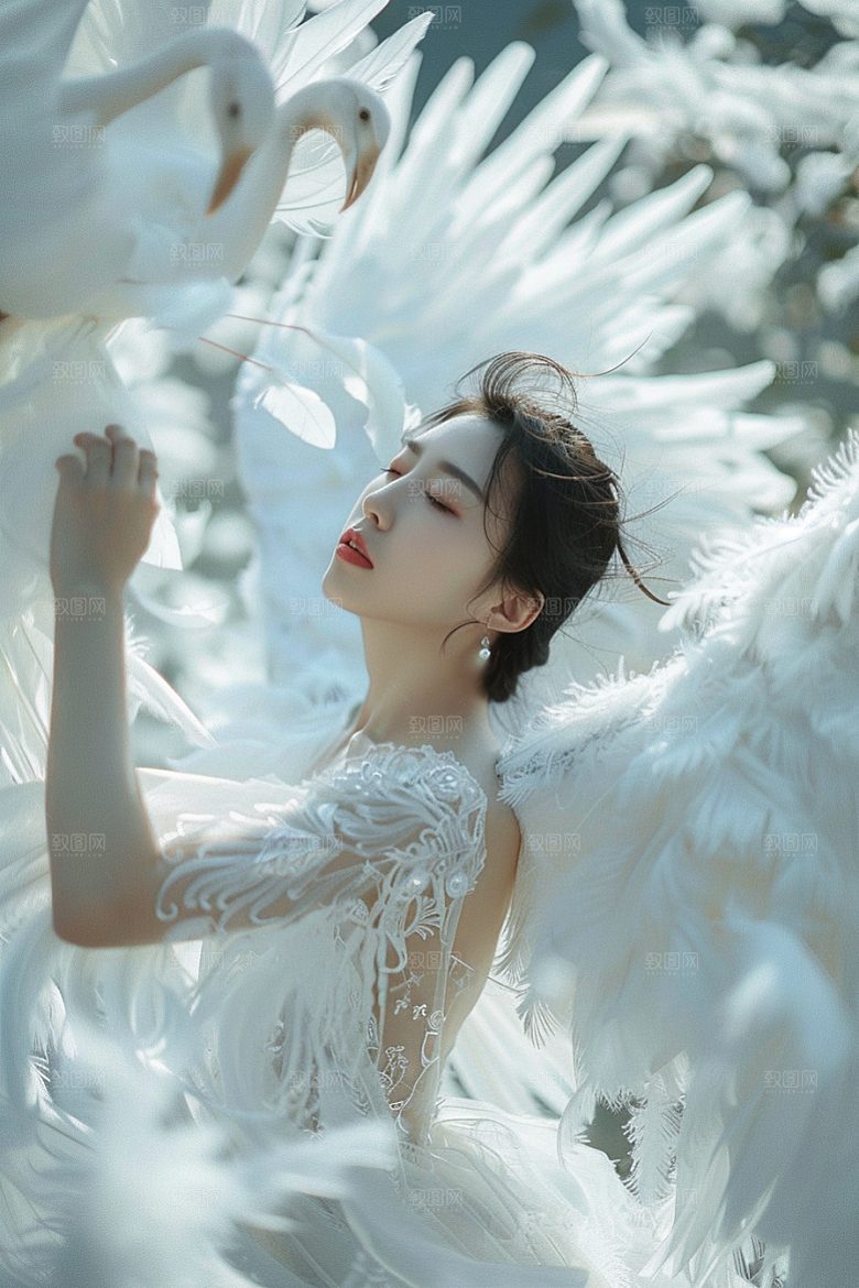 天使女神高清纯洁摄影图