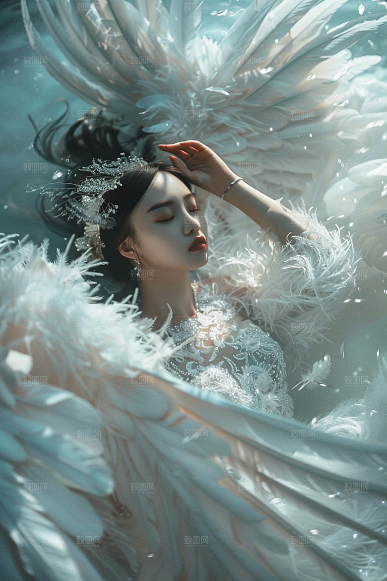 天使女神人物唯美摄影图