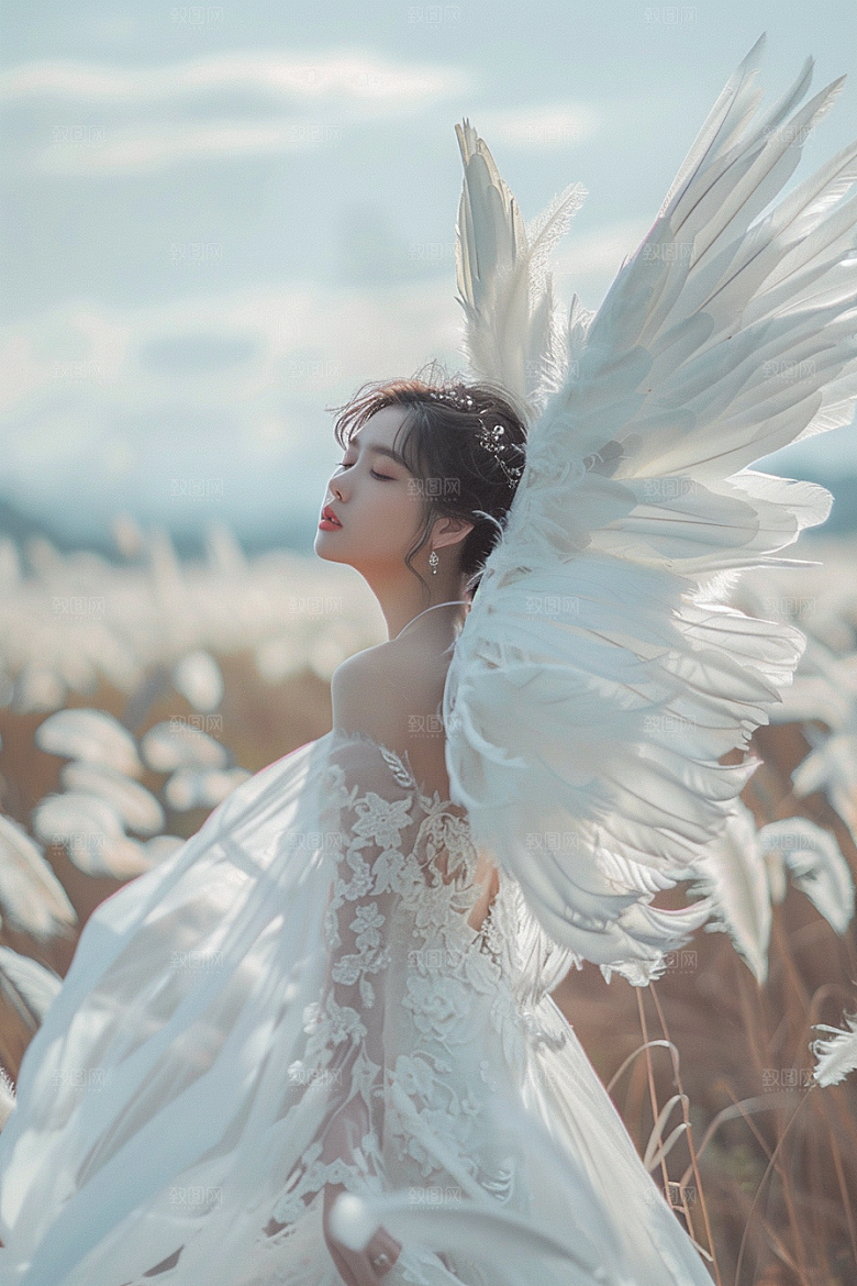 天使女神美女仙女摄影图