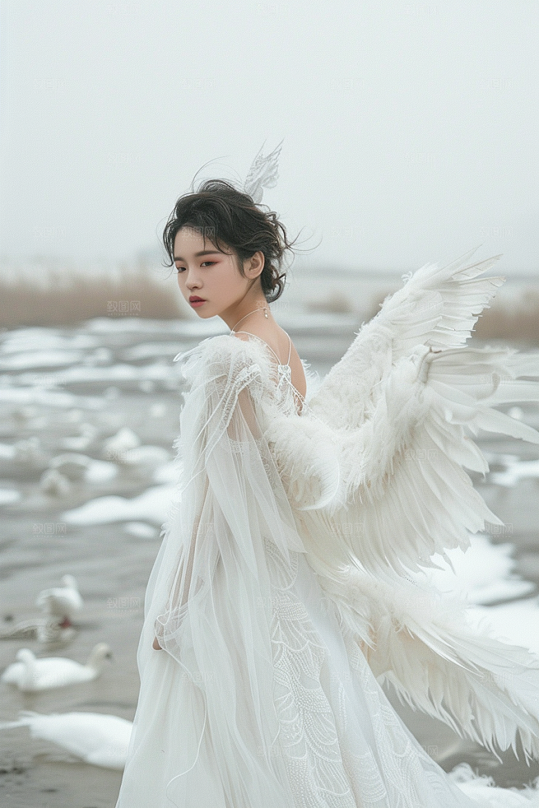 天使女神仙女写真摄影图