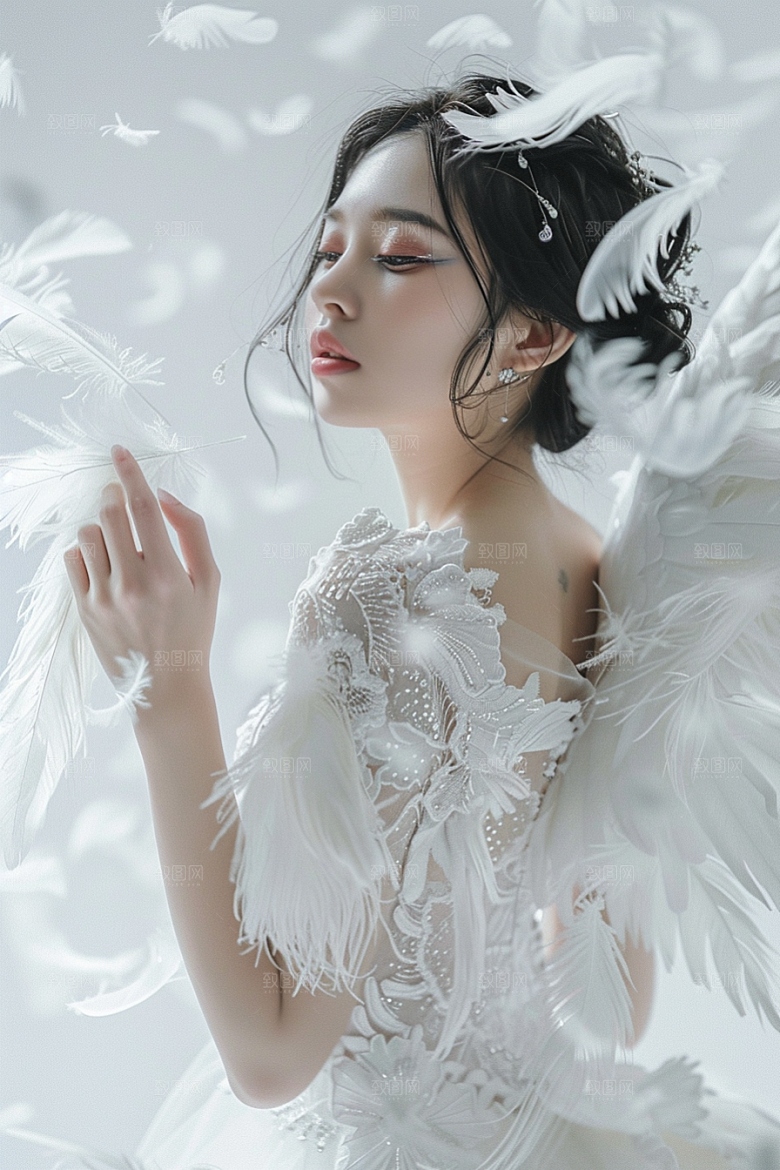 天使女神梦幻唯美摄影图