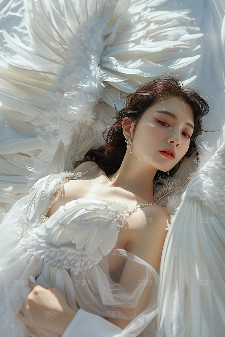 天使女神梦幻美女摄影图